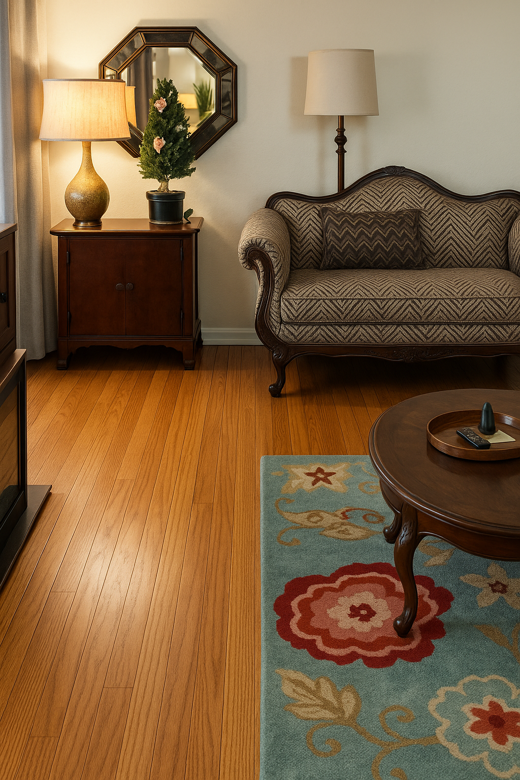 Salotto imballato e protetto